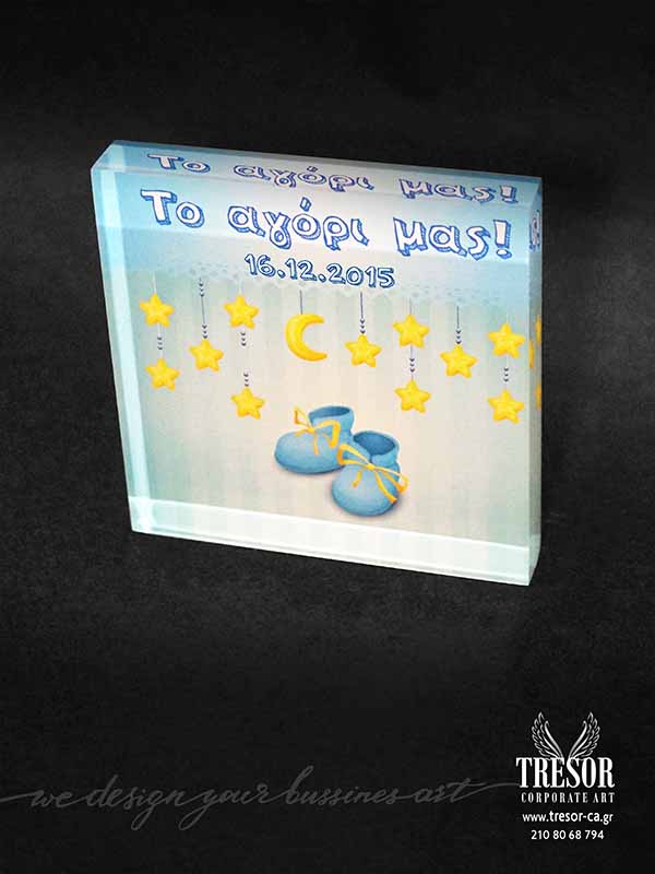 Tresor Corporate Art plexiglass με εκτύπωση UV και χάραξη laser Ψαγμένα δώρα Ιδέες για δώρο Πρωτότυπα βραβεία Πλακέτες τιμής ένεκεν Τιμητικά δώρα δημοσίων σχέσεων